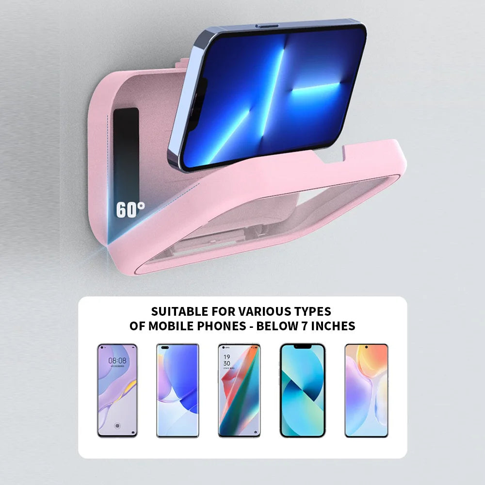 1PC Bathroom Waterproof Phone Storage Box, Can Be Rotated for Appeal, and Can Be Used for Both Showering and Watching TV Shows