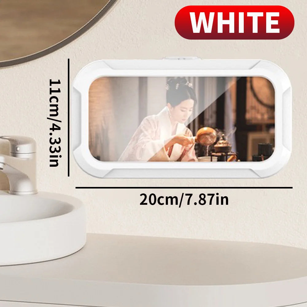 1PC Bathroom Waterproof Phone Storage Box, Can Be Rotated for Appeal, and Can Be Used for Both Showering and Watching TV Shows